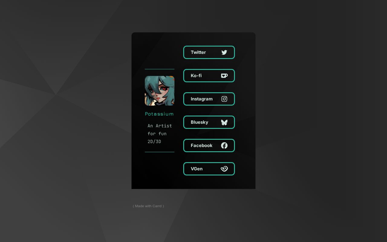 Carrd profile picture for @potassium